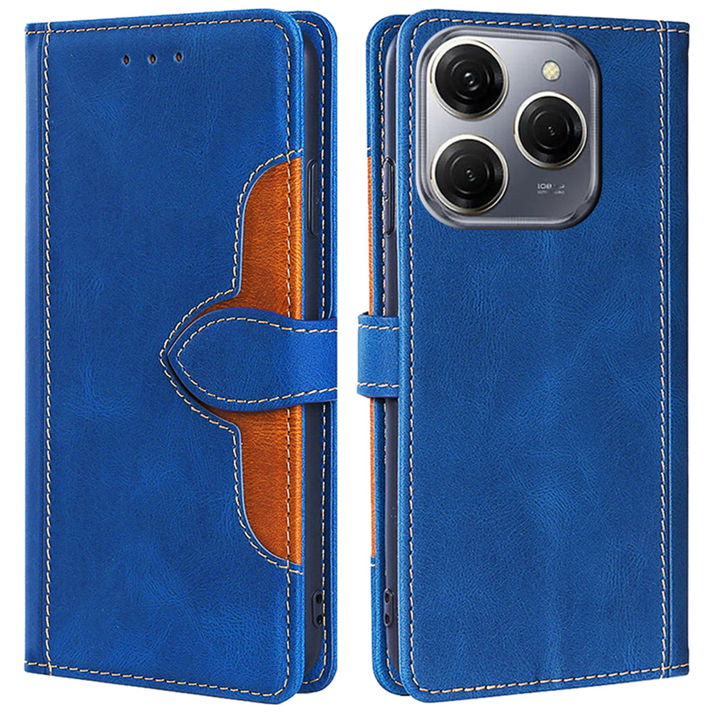 For Transsion Tecno Spark 20 Pro Cell Phone Case Straw Hat Design Skin-touch Wallet PU Leather Stand Cover - Brown For Transsion Tecno Spark 20 Pro Cell Phone Case Straw Hat Design Skin-touch Wallet PU Leather Stand Cover - Brown